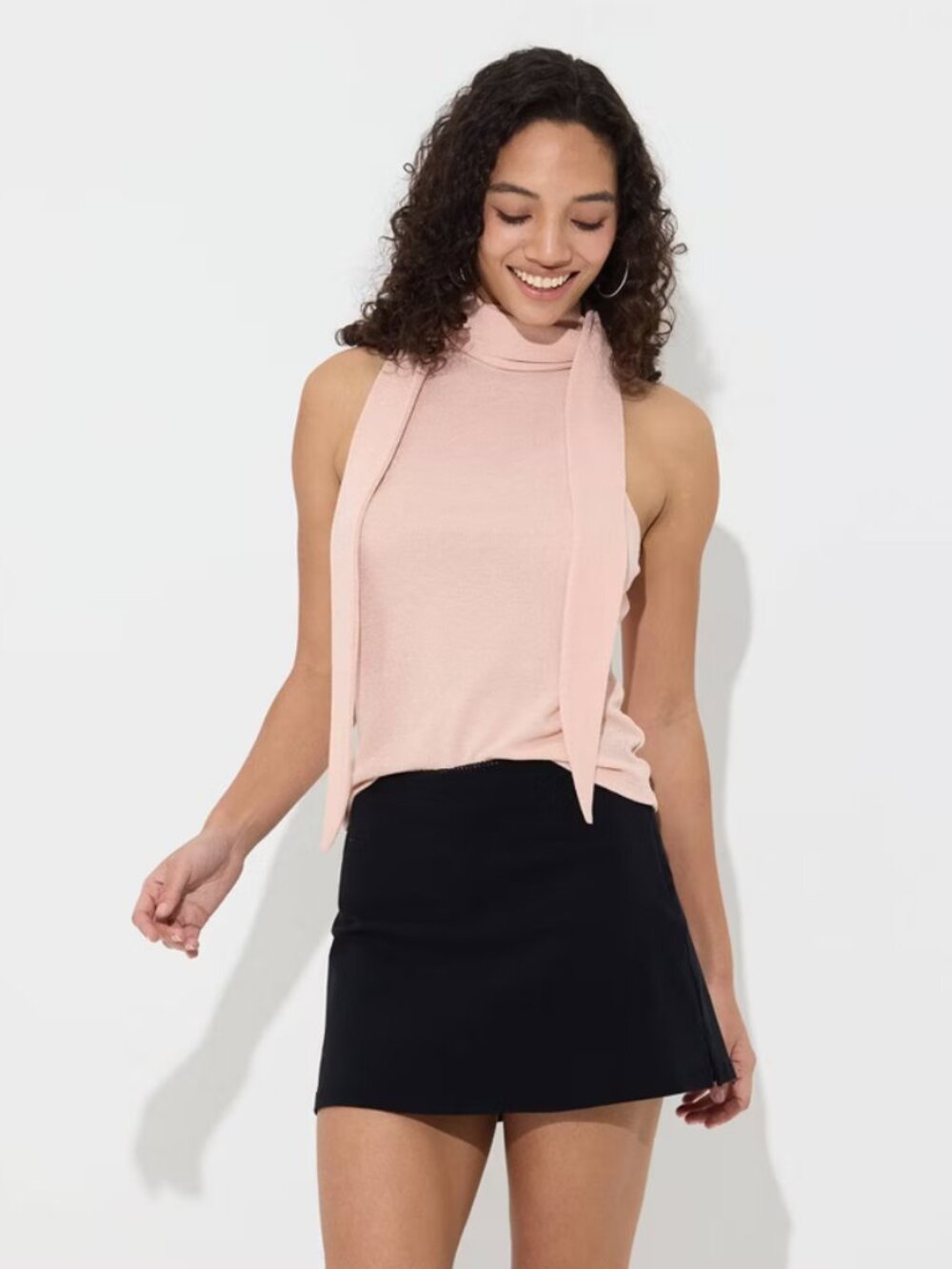 Women's Metallic Knit Racerback Tank Top - Wild Fable Pink M